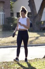 JOJO FLETCHER Out with Her Dog in Dallas 01/02/2017
