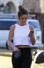JOJO FLETCHER Out with Her Dog in Dallas 01/02/2017