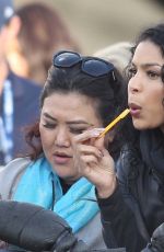 JORDIN SPARKS at Rams Game at LA Memorial Coliseum in Los Angeles 01/01/2017