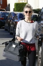 JULIANNE HOUGH Leaves a Gym in Studio City 01/18/2017