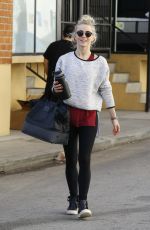 JULIANNE HOUGH Leaves a Gym in Studio City 01/18/2017