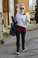 JULIANNE HOUGH Leaves a Gym in Studio City 01/18/2017