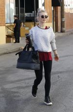 JULIANNE HOUGH Leaves a Gym in Studio City 01/18/2017
