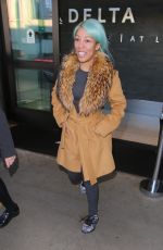 K. MICHELLE at LAX Airport in Los Angeles 01/17/2017