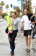 KALEY CUOCO Leaves Yoga Class in Los Angeles 01/23/2017