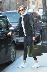 KARLIE KLOSS Leaves Her Apartment in New York 01/12/2017
