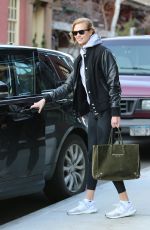 KARLIE KLOSS Leaves Her Apartment in New York 01/12/2017