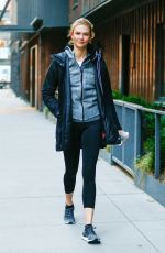 KARLIE KLOSS Leaves Her Apartment in New York 01/16/2017