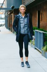 KARLIE KLOSS Leaves Her Apartment in New York 01/16/2017