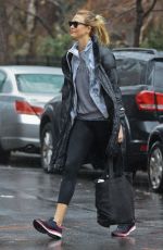 KARLIE KLOSS on a Rainy Day Out in New York 01/03/2017