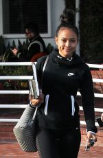 KARREUCHE TRAN Leaves Fred Segal in Los Angeles 01/24/2017