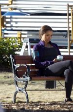 KAT GRAHAM on the Set of 