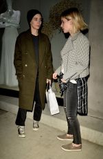 KATE and ROONEY MARA Out for Dinner in West Hollywood 01/30/2017