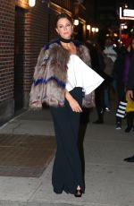KATE BECKINSALE Arrives at Late Show with Stephen Colbert 01/04/2017