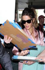 KATE BECKINSALE at Los Angeles International Airport 01/03/2017