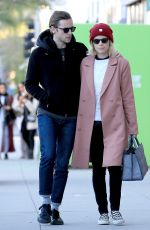 KATE MARA and Jamie Bell Out Shopping in Beverly Hills 01/26/2017
