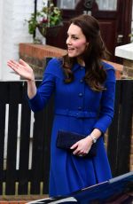 KATE MIDDLETON Leaves The Anna Freud Centre in London 01/11/2017