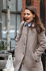 KATIE HOLMES Out and About in New York 01/10/2017