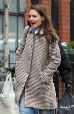 KATIE HOLMES Out and About in New York 01/10/2017