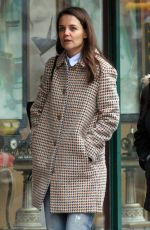 KATIE HOLMES Out and About in New York 01/10/2017