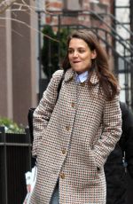 KATIE HOLMES Out and About in New York 01/10/2017