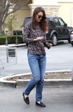 KATIE HOLMES Out for Grocery Shopping in Los Angeles 01/15/2017