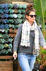 KATIE HOLMES Out for Lunch at Jasmine Thai in Calabasas 01/18/2017