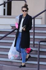 KATIE HOLMES Out Shopping in Beverly Hills 01/14/2017