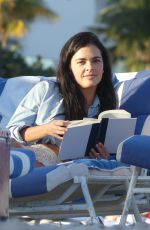 KATIE LEE Relaxing at a Beach in Miami 01/09/2017