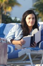 KATIE LEE Relaxing at a Beach in Miami 01/09/2017