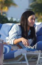 KATIE LEE Relaxing at a Beach in Miami 01/09/2017