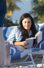 KATIE LEE Relaxing at a Beach in Miami 01/09/2017