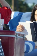 KATIE LEE Relaxing at a Beach in Miami 01/09/2017