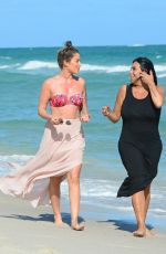 KATIE WAISSEL and RENEE GRAZIANO Out at a Beach in Miami 12/31/2016