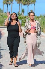 KATIE WAISSEL and RENEE GRAZIANO Out at a Beach in Miami 12/31/2016