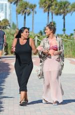 KATIE WAISSEL and RENEE GRAZIANO Out at a Beach in Miami 12/31/2016