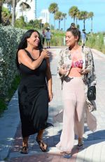 KATIE WAISSEL and RENEE GRAZIANO Out at a Beach in Miami 12/31/2016