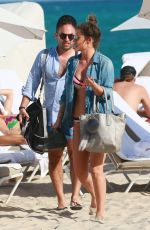 KATIE WAISSEL in Bikini at a Beach in Miami 01/01/2017