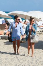 KATIE WAISSEL in Bikini at a Beach in Miami 01/01/2017