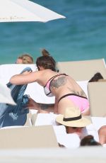 KATIE WAISSEL in Bikini at a Beach in Miami 01/01/2017
