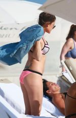 KATIE WAISSEL in Bikini at a Beach in Miami 01/01/2017