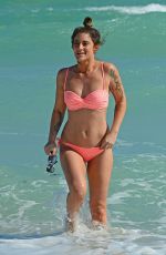 KATIE WAISSEL in Bikini at a Beach in Miami 01/04/2017