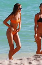 KATRINA MOTES and SELENA WEBER in Bikinis on the Beach in Miami 01/25/2017