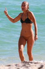 KATRINA MOTES and SELENA WEBER in Bikinis on the Beach in Miami 01/25/2017