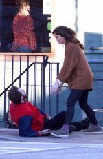 KAYLA EWELL on the Set of 