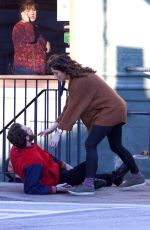 KAYLA EWELL on the Set of 