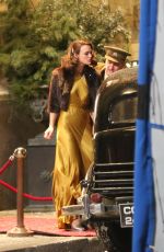 KEIRA KNIGHTLEY on the Set of 