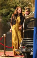 KEIRA KNIGHTLEY on the Set of 