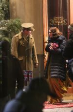 KEIRA KNIGHTLEY on the Set of 