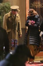KEIRA KNIGHTLEY on the Set of 